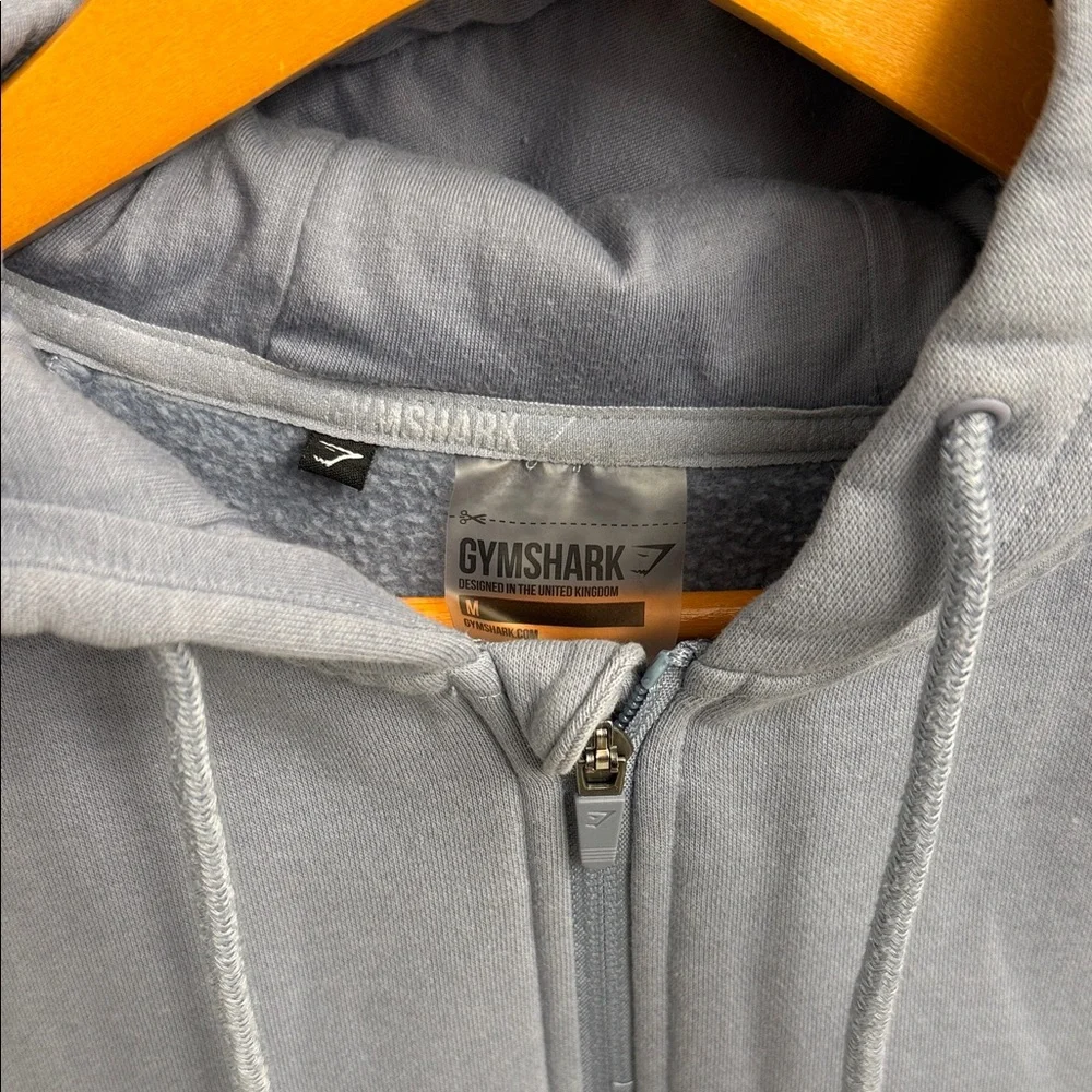 Light Blue Cropped GymShark Hoodie - Picture 2 of 5